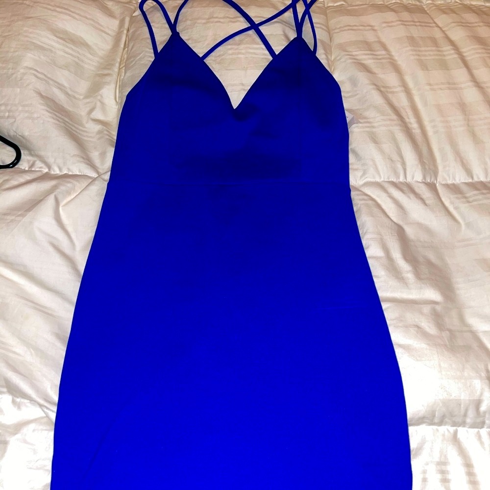 Brand new Blue fitted dress